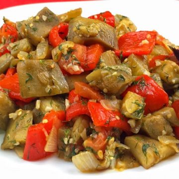 Рагу из баклажанов и сладкого перца